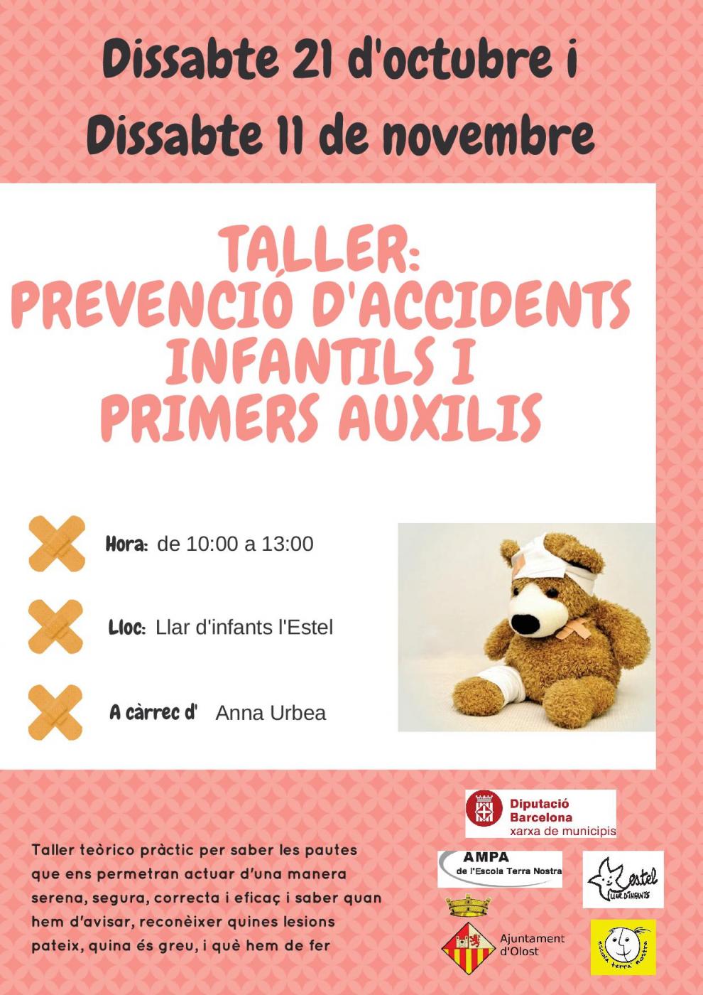 Taller de prevenció d'accidents infantils i primers auxilis